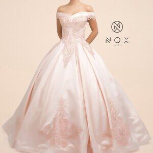 Sweetheart Neck Off Shoulder Ballgown Dress NXU802
